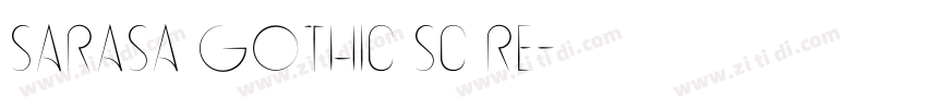 Sarasa Gothic SC Re字体转换